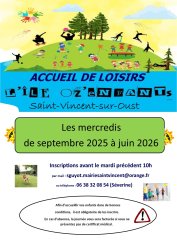 Couverture plaquette alsh des mercredis recto