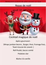Menu de Noël