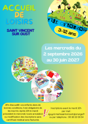 Plaquette des mercredis 2026-2027 recto