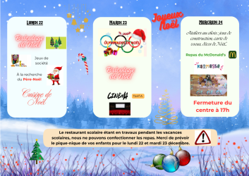 Programme Noël 2025