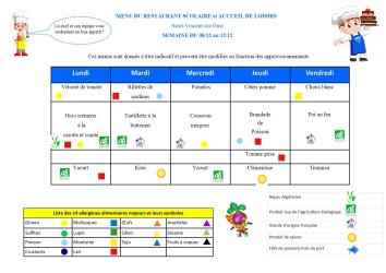 les menus de valentin du 08-12 au 12-12-25