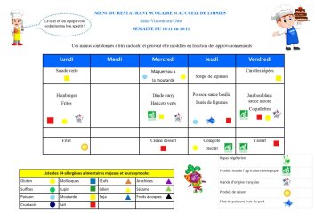 les menus de valentin du 10-11 au 14-11-25