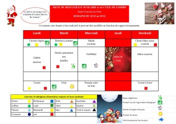 les menus de valentin du 15-12 au 19-12-25