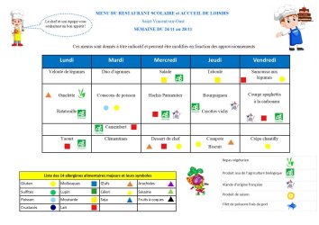 les menus de valentin du 24-11 au 28-11-25
